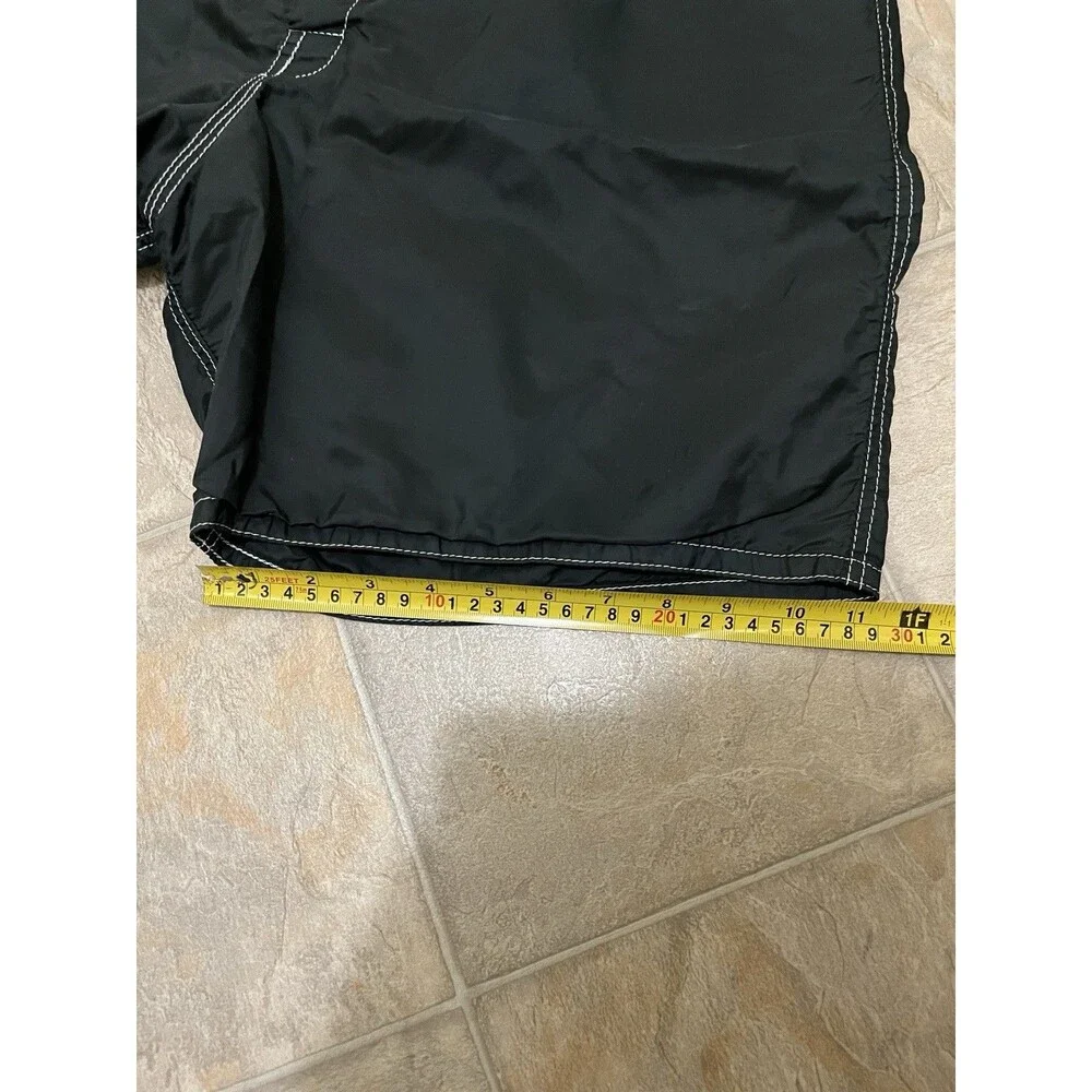 Vintage Birdwell Beach Britches Board Shorts in Black Men 38 Made in USA Beach
